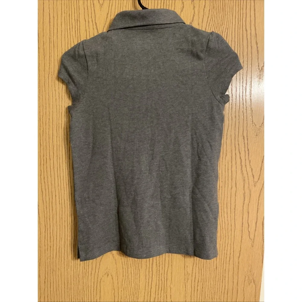 The Children's Place grey girls' short-sleeve school uniform polo shirt Sz Large